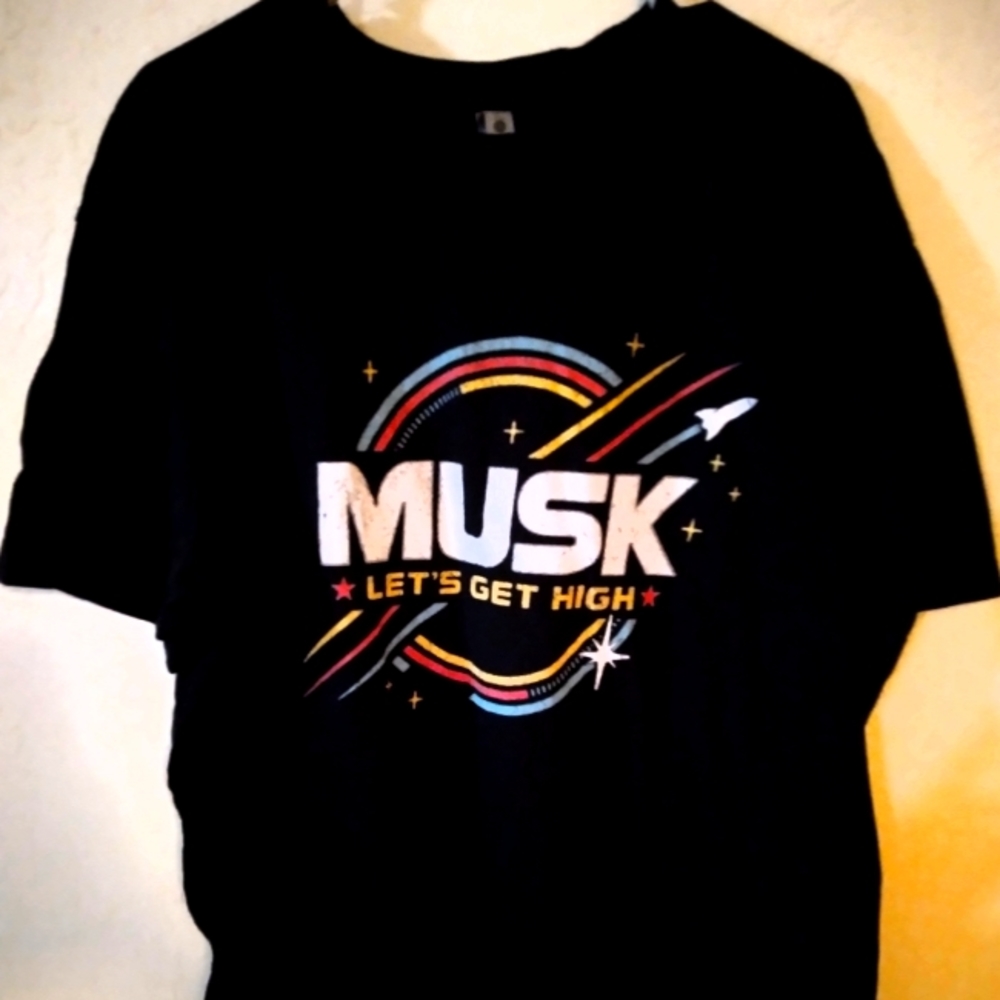 Elon Musk 420 LETS GET HIGH TEE-SHIRT